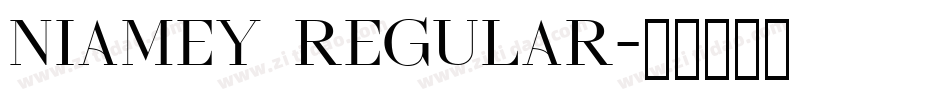Niamey Regular字体转换
